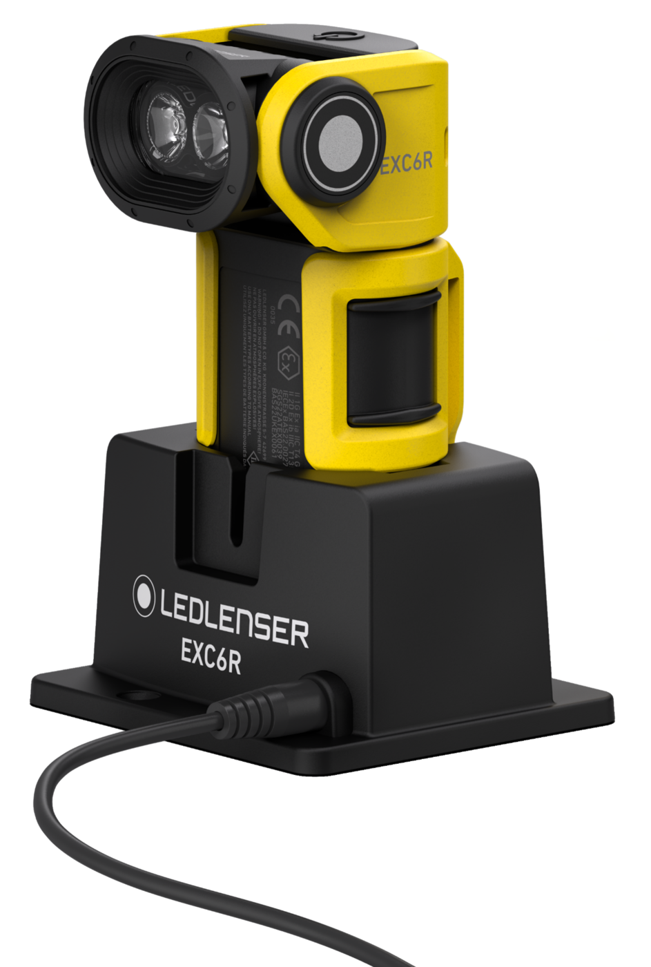 Lykt EXC6R med ladestasjon